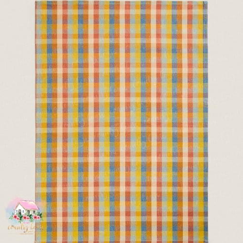 3319 مفرش كاروهات بألوان زاهية