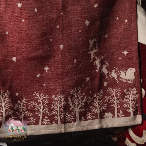 3215 مفرش عربة الغزلان الشتوية