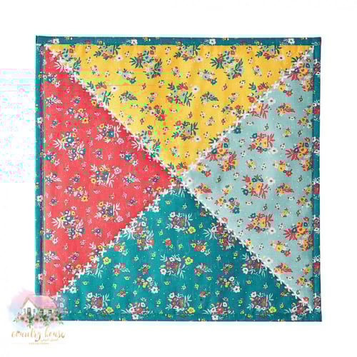 10095 لبادة قطنية مميزة بوجهين (مربعة)