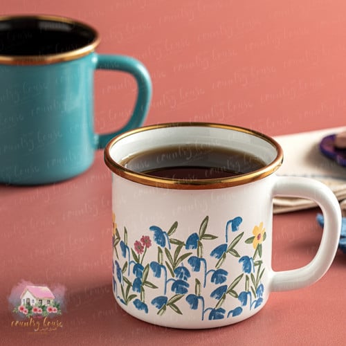 3101 كوب معدني مورد بحواف مذهبة (رقم 3)