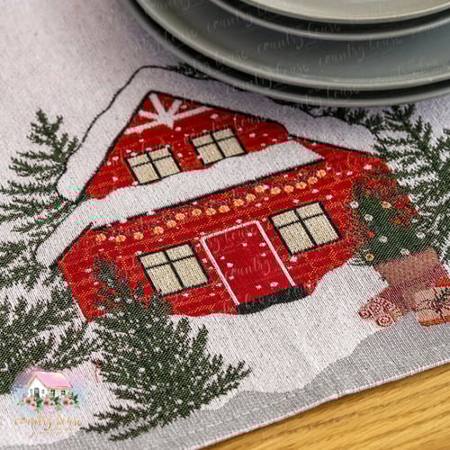 3377 لبادة الكوخ الشتوي