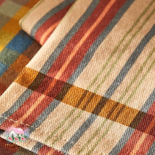 3320 مفرش مخطط بألوان زاهية