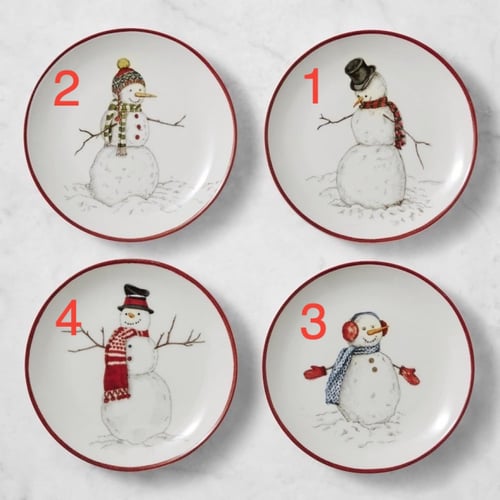 3233 صحون رجل الثلج (للقطعة الواحدة)