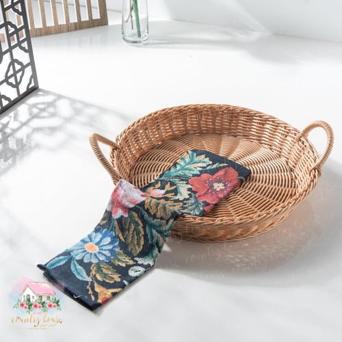 3476 صينية بشكل دائري من الراتان