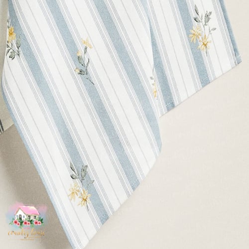 3332 مفرش مورد مخطط تركوازي