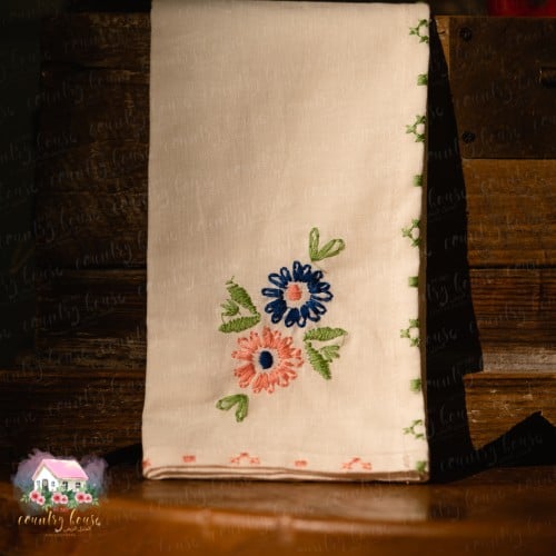 3358 مفرش الورود المطرز