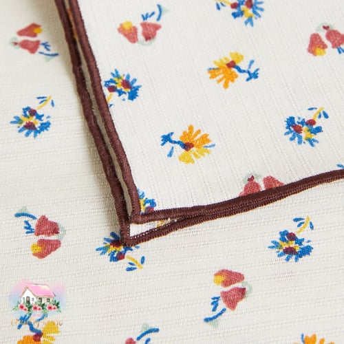 3268 مفرش الورود الملونة بحواف داكنة