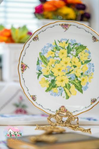 3791 صحن عرض فاخر Royal Albert “Primroses” Mother’...