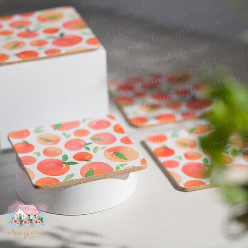 3062 طقم كوسترات الخوخ المنعشة