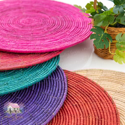 2968 لبادة خوص ملونة