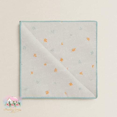 6062 مفرش تركواز بنقوش ناعمة