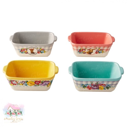 3074 طقم صواني بايركس ميني للفرن بطابع ريفي أنيق