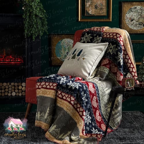 3194 بطانية شتوية ملونة