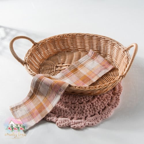 3478 صينية بيضاوية من الراتان