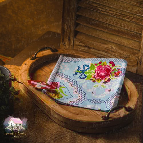 3299 مفرش شابي شيك أزرق من بيب ستوديو