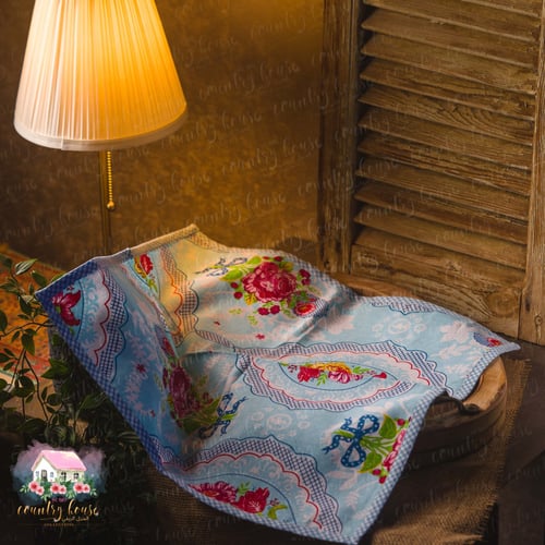 3299 مفرش شابي شيك أزرق من بيب ستوديو