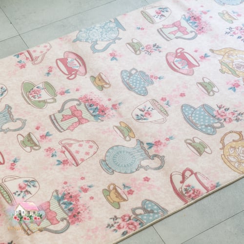 3086 سجادة اواني المطبخ المميزة (زهري 2)