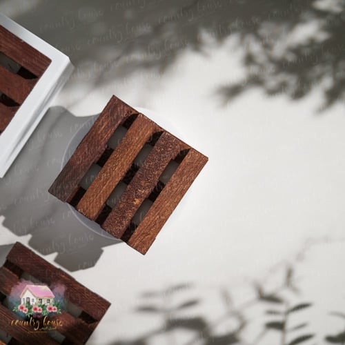 3064 طقم كوسترات خشبية مميزة