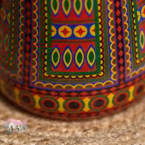 3246 ابريق معدني أحمر شعبي