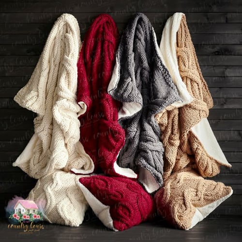 1447 بطانية من نسيج الشيربا من تشكيلة آلباين