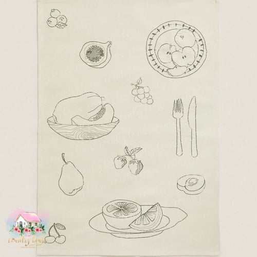 3312 مفرش الخضروات المطرز