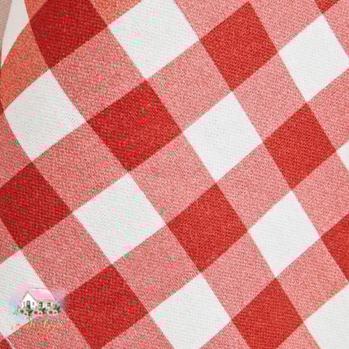 3322 مفرش كاروهات أحمر