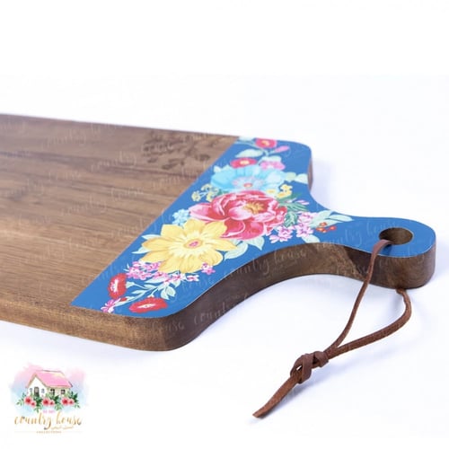 3146 قطاعة موردة من الخشب الطبيعي بلون أزرق