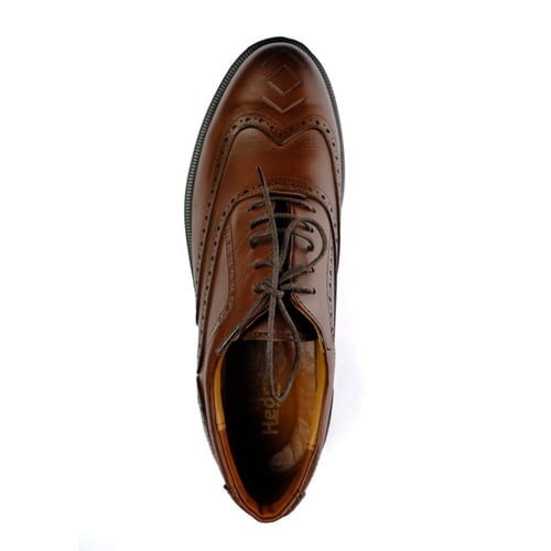 جزمة أوكسفورد بنقشة سدو – لون عسلي