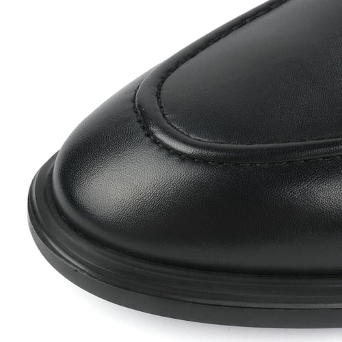 لوفر جلد طبيعي لون اسود - نعل مريح