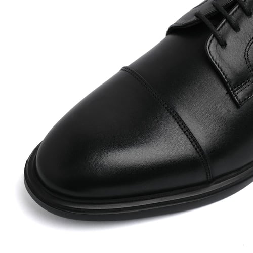 جزمة ديربي كاب تو - جلد طبيعي لون اسود