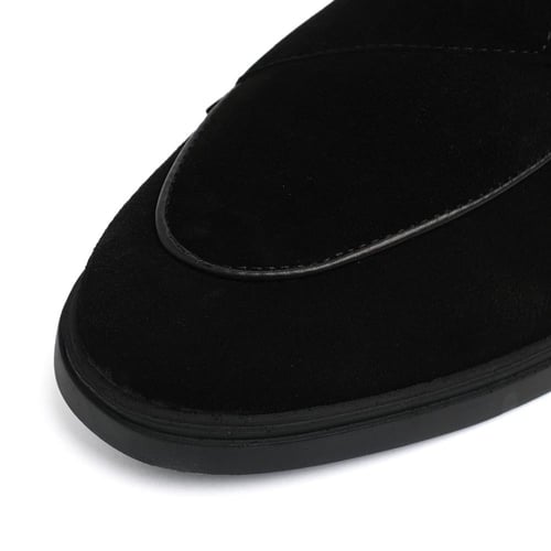 لوفر شامواه كلاسيكي لون اسود