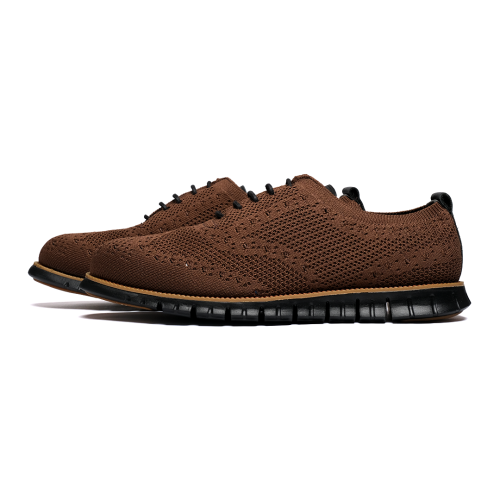 أكسفورد قماشي لون بني – خفيف التهوية بنعل رياضي