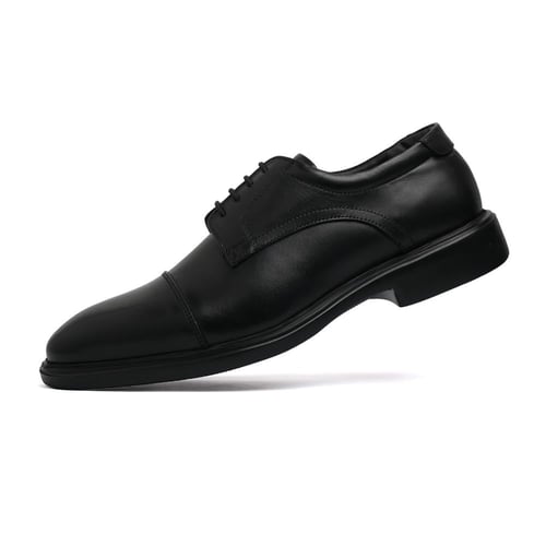 جزمة ديربي كاب تو - جلد طبيعي لون اسود