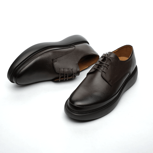 جزمة ديربي جلد طبيعي - نعل مريح