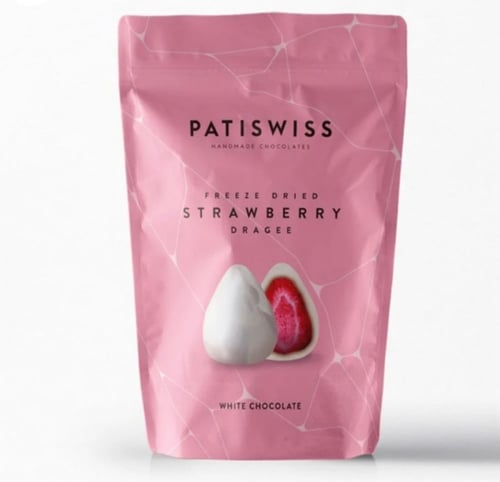 شكولاتة الهبه فراولة مغطى بالشكولاتة البيضاء من با...