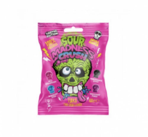 حلاوة جمجمة ساور مادنس كراش شديدة الحموضة مستورد