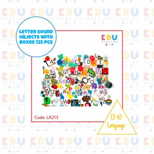 Letter Sound Objects with Boxes 125 Pcs -مجسمات أص...