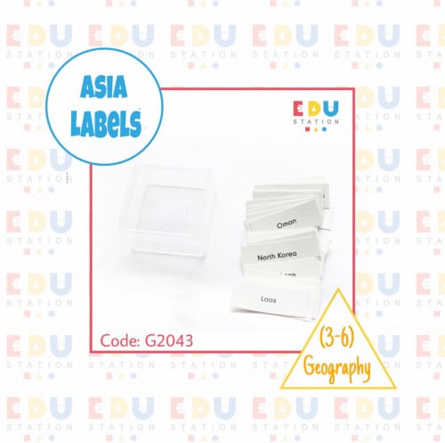 Asia Labels - عناوين دول آسيا