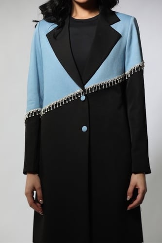 CREPE AND JEANS BLAZER