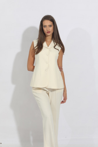 COLLAR VEST AND PANTS