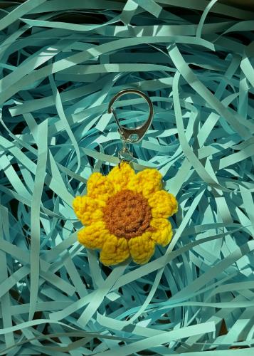 Small size sunflower flower medal