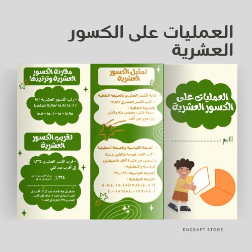 العمليات على الكسور العشرية