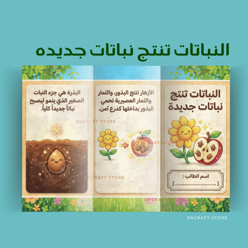 النباتات تنتج نباتات جديدة