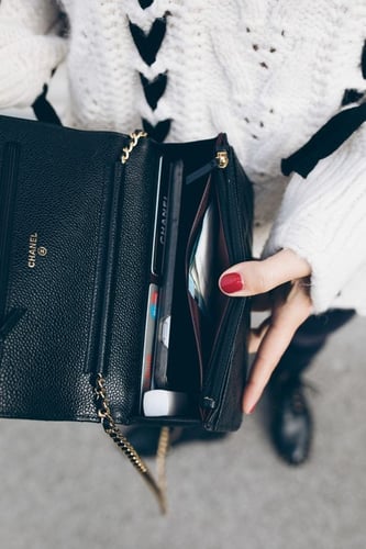 Chanel 19,2CM كفيار