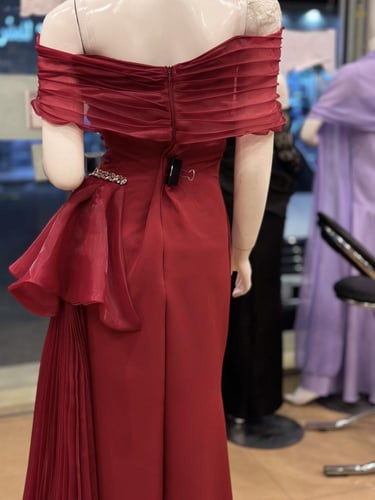 فستان سهره فخم احمر