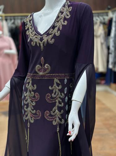 فستان موف بكرستال