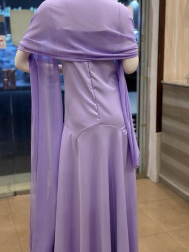 فستان سهره توب موف مع وشاح