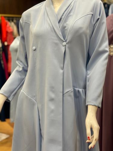 فستان سماوي قصة بليزر