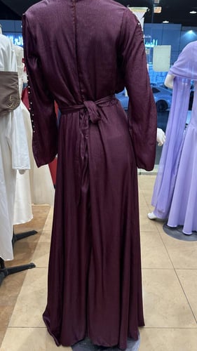 فستان ناعم فتحة صدر v