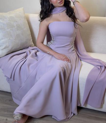 فستان سهره توب موف مع وشاح